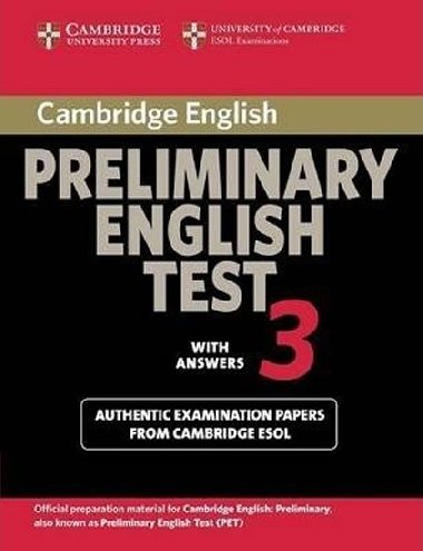 Cambridge Preliminary English Test 3 Students Book with Answers - kolektiv autor