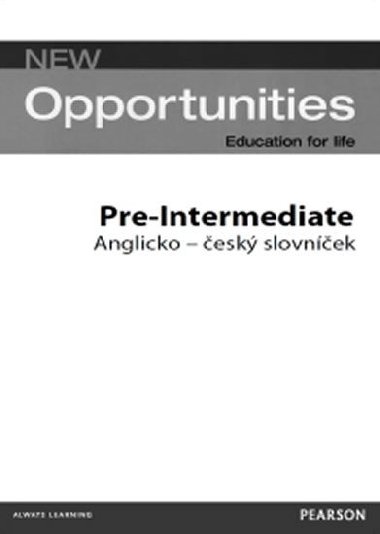 New Opportunities PRE slovnek CZ - neuveden