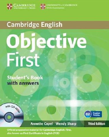 Objective First 3rd Edn: Students Book with Answers with CD-ROM - Capel Annette