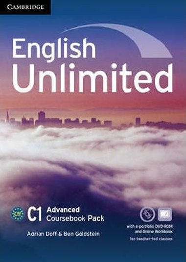 English Unlimited C1: Advanced Coursebook with e-Portfolio and Online Workbook Pack - Doff Adrian