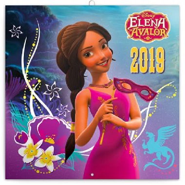 Kalend poznmkov 2019 - Elena z Avaloru, 30 x 30 cm - Walt Disney