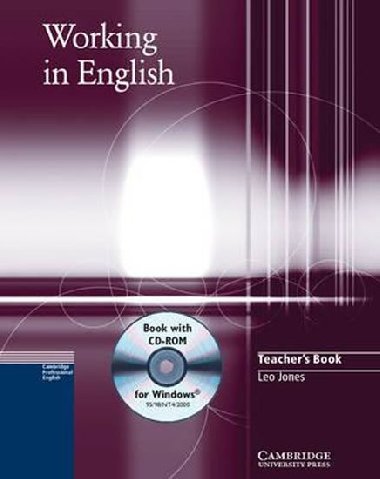 Working in English: Teachers Book with CD-ROM for Windows - Jones Leo
