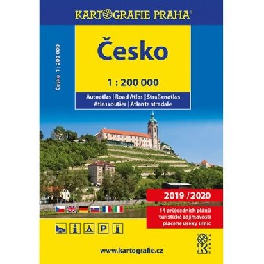 Česko 1:200 000 autoatlas 2018/2019 - Kartografie