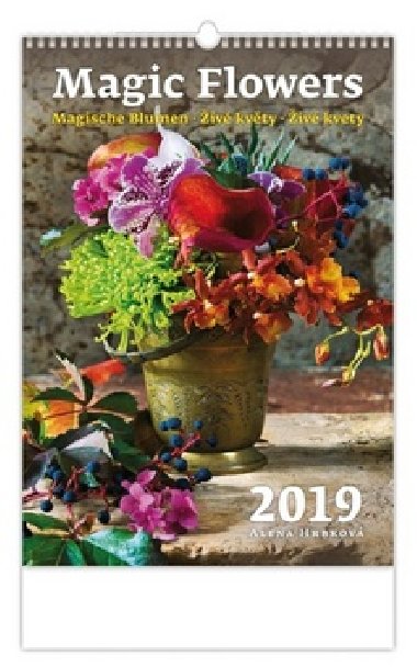 Kalend nstnn 2019 - Magic Flowers/Magische Blumen/iv kvty/iv kvety - Helma