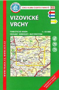 Vizovick vrchy - mapa KT 1:50 000 slo 93 - Klub eskch Turist