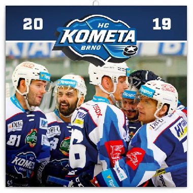Kalend poznmkov 2019 - HC Kometa Brno, 30 x 30 cm - Presco