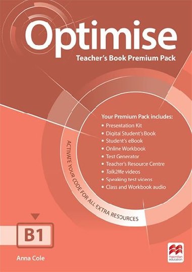 Optimise B1: Teachers Book Premium Pack - Cole Anna