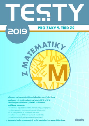 Testy 2019 z matematiky pro ky 9. td Z - Vclav Slovk; Barbora Slovkov