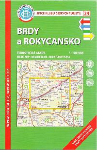 Brdy a Rokycansko - mapa KT 1:50 000 slo 34 - Klub eskch Turist