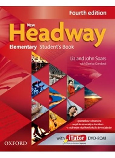 New Headway Fourth Edition Elementary Students Book with iTutor DVD-ROM (SK Edition) - Soars John and Liz