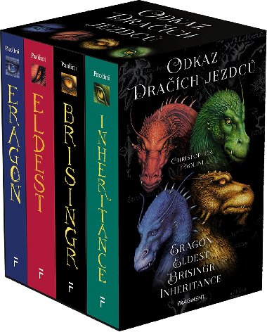 Odkaz Drach jezdc - Eragon, Eldest, Brisingr, Inheritance (box) - Christopher Paolini