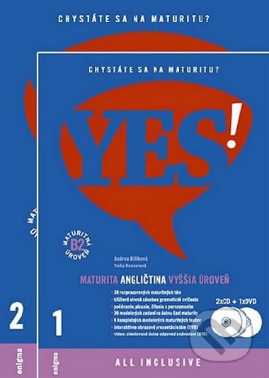 YES! Anglitina - nov maturita - vyia rove + 2CD + DVD (B2) SK verzia - kolektiv autor