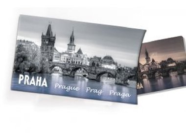 Pohled s drkem: Praha - Karlv most s magnetkou - neuveden