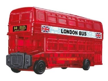 Londýnský autobus: 3D Crystal puzzle 53 dílků - neuveden