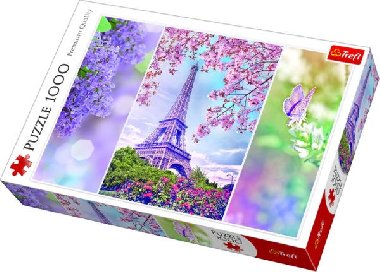 Jaro v Paříži: Romantic Puzzle 1000 dílků - neuveden