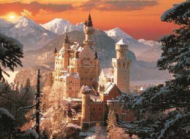 Neuschwanstein v zim: Puzzle 3000 dlk - neuveden