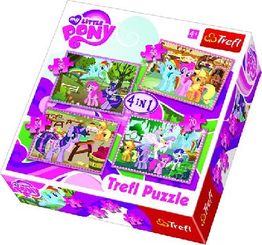 My Little Pony: Puzzle 4v1 (35,48,54,70 dlk) - neuveden
