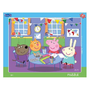 Peppa Pig ve školce: puzzle deskové 40 dílků - neuveden