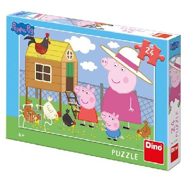 Peppa Pig - slepičky: puzzle 24 dílků - neuveden