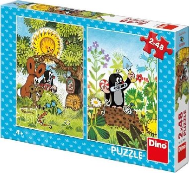 Krtek a kamarádi: puzzle 2x48 dílků - neuveden