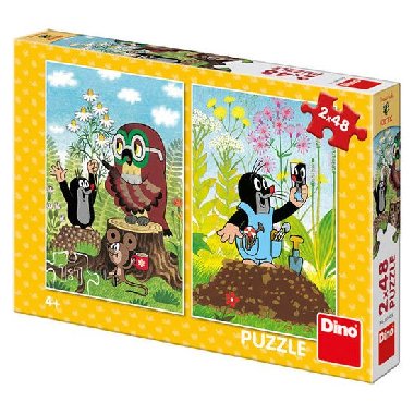 Krtek na mýtině: puzzle 2x48 dílků - Dino Toys