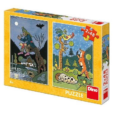 Josef Lada - Pohdky: puzzle 2x48 dlk - Lada Josef