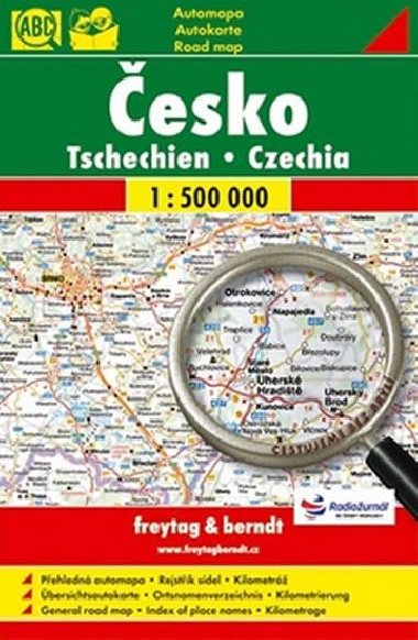 Česko - automapa 1:500 000 - kapesní formát - Freytag a Berndt