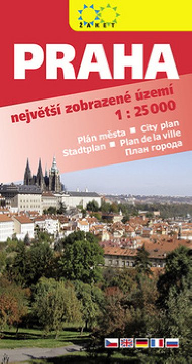 Praha pln msta 1:25 000 - nejvt zobrazen zem - aket