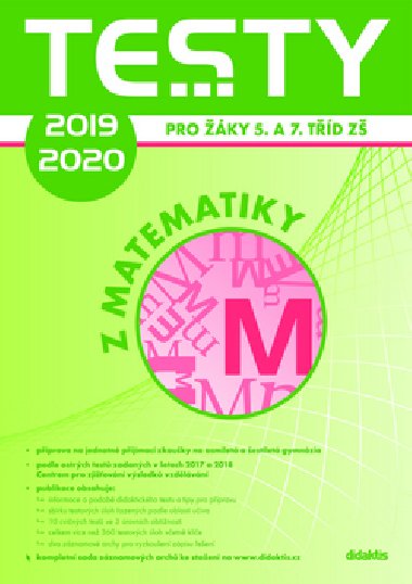 Testy 2019-2020 z matematiky pro ky 5. a 7. td Z - Didaktis