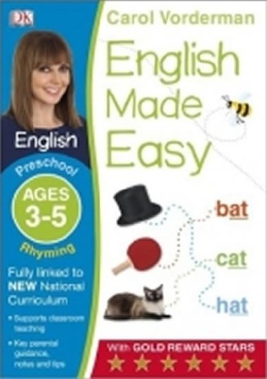 English Made Easy: Rhyming: Preschool Ages 3-5 - Vordermanov Carol