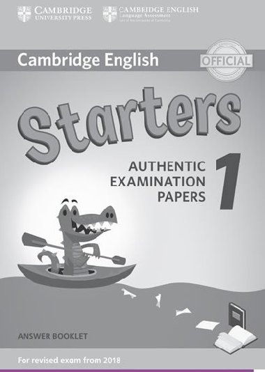 Cambridge English Young Learners 1 for revised exam from 2018 Starters Answer Booklet - kolektiv autor