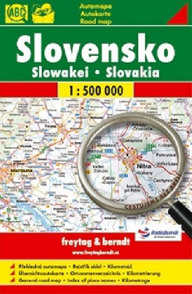 Slovensko automapa 1:500 000 (Freytag a Berndt) - Freytag a Berndt