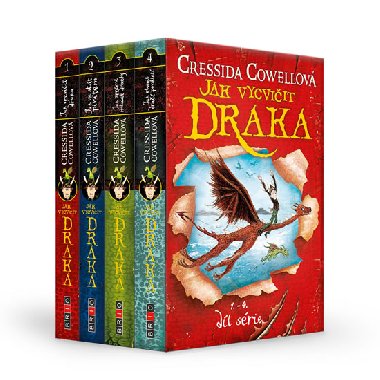 Jak vycviit draka 1-4 dl (4 knihy) - Cressida Cowellov