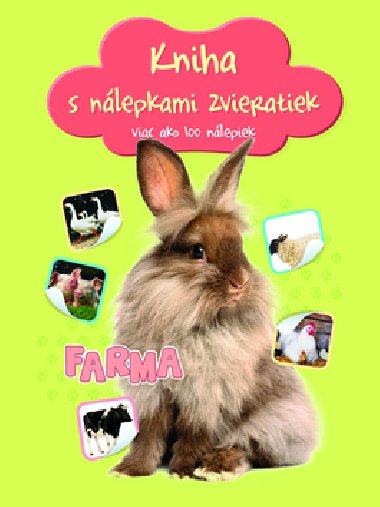 Kniha s nlepkami zvieratiek Farma - 