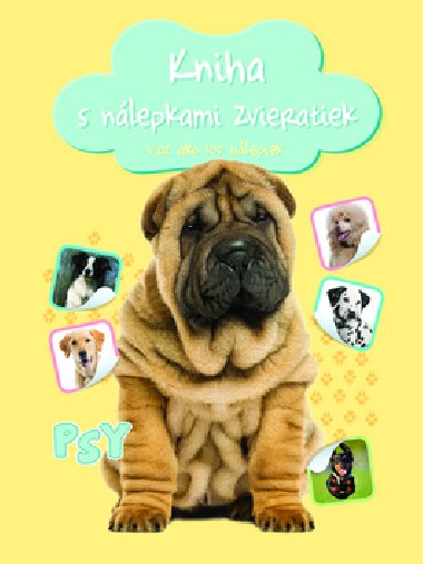 Kniha s nlepkami zvieratiek Psy - 