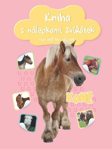 Kniha s nálepkami zvířátek Koně - YoYo Books