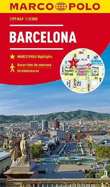 Barcelona plán města 1:12 000 Marco Polo - Marco Polo