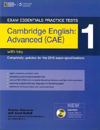 Exam Essentials Practice Tests: Cambridge English: Advanced (CAE) 1 with DVD-ROM with Key - kolektiv autor
