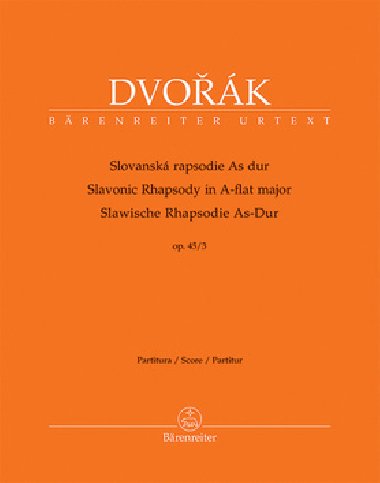 Slovansk rapsodie As dur op. 45/3 - Antonn Dvok