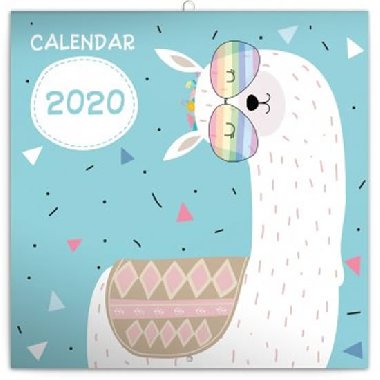 Kalend poznmkov 2020 - astn lamy, 30  30 cm - Presco