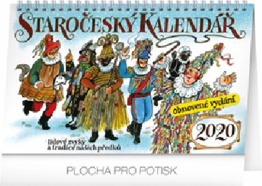 Kalend stoln 2020 - Staroesk - reedice - Kamila Skopov, 23,1  14,5 cm - Kamila Skopov
