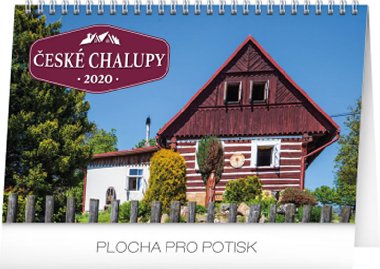 Kalend stoln 2020 - esk chalupy, 23,1  14,5 cm - Presco