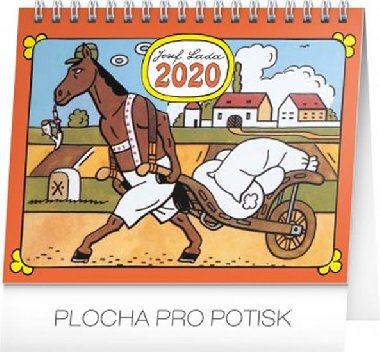 Kalend stoln 2020 - Josef Lada - Zvtka, 16,5  13 cm - Presco