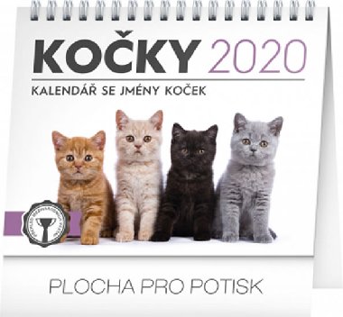 Kalend stoln 2020 - Koky - se jmny koek, 16,5  13 cm - Presco