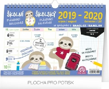 Kalend nstnn 2020 - koln plnovac s hkem, 30  21 cm - Presco
