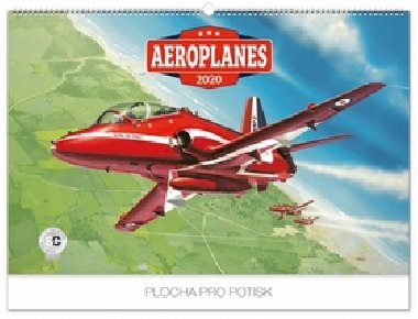 Kalend nstnn 2020 - Aeroplanes - Jaroslav Velc, 62  42 cm - Jaroslav Velc