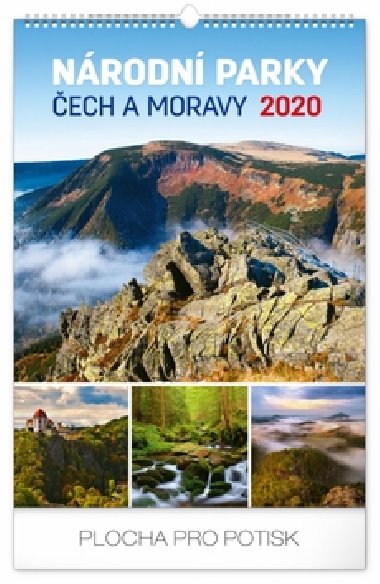 Kalend nstnn 2020 - Nrodn parky ech a Moravy, 33  46 cm - neuveden