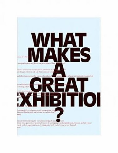 What Makes a great Exhibition? - neuveden