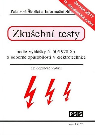Zkuebn testy podle vyhlky . 50/1978 Sb. o odborn zpsobilosti v elektrotechnice - Va Ji