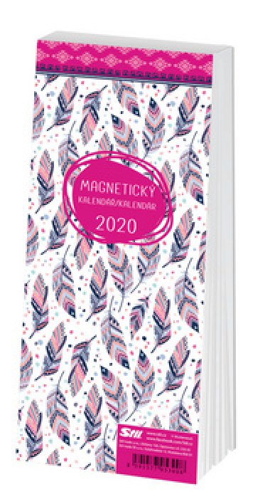 Magnetick kalend 2020 Feathers - Stil